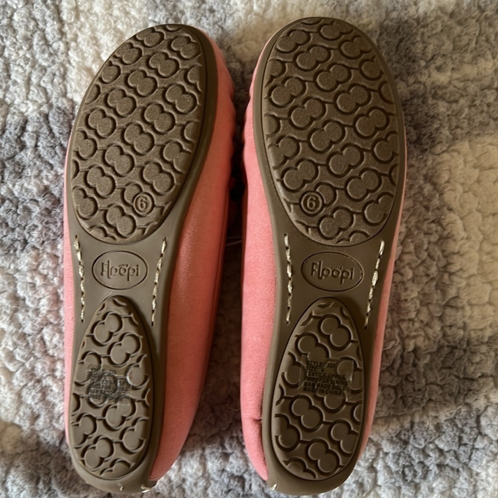 BNWT Floopi pink slipper shoes womens size 6 fur lined - Picture 3 of 5